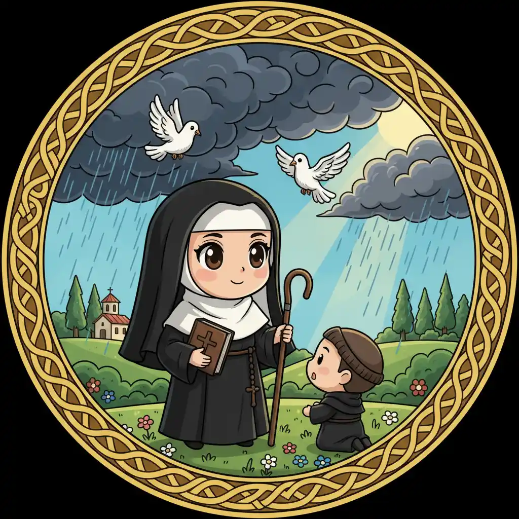 Santa Escolástica de Nursia Santa Escolástica de Nursia