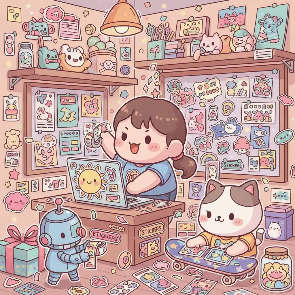 Día de las Pegatinas, Etiquetas, Stickers Día de las Pegatinas, Etiquetas, Stickers