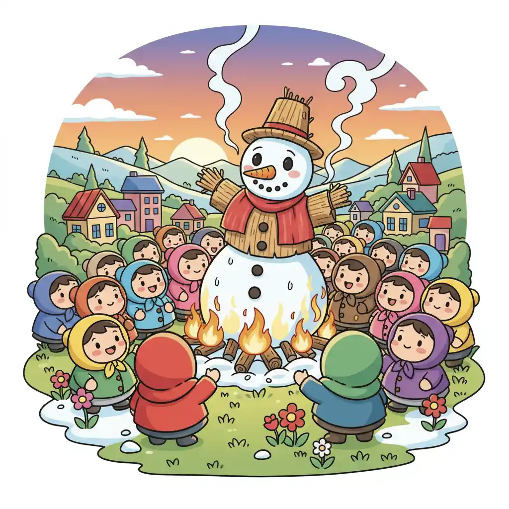 Día de Quemar un Muñeco de Nieve Día de Quemar un Muñeco de Nieve