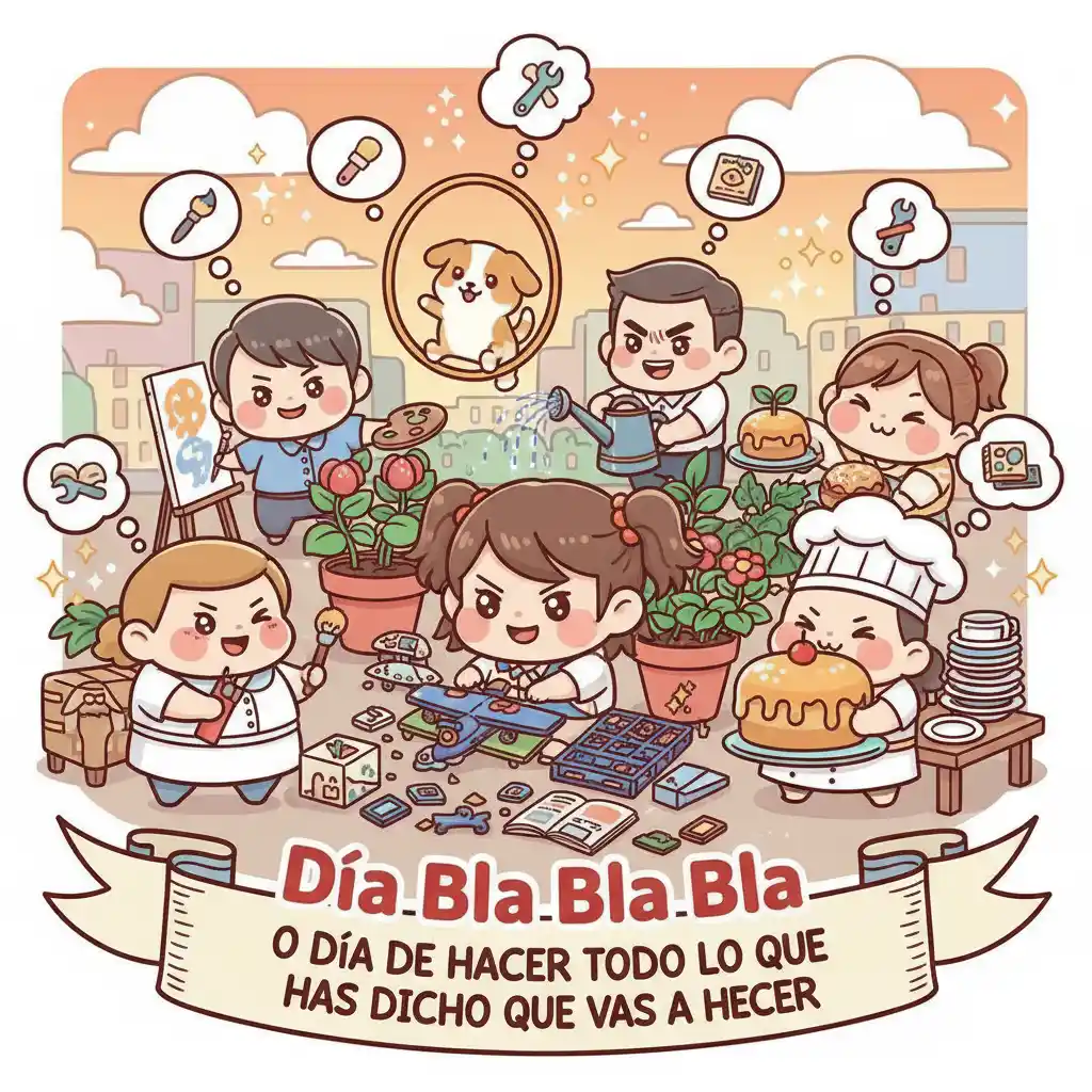 Día bla bla bla o Día de hacer todo lo que has dicho que vas a hacer Día bla bla bla o Día de hacer todo lo que has dicho que vas a hacer
