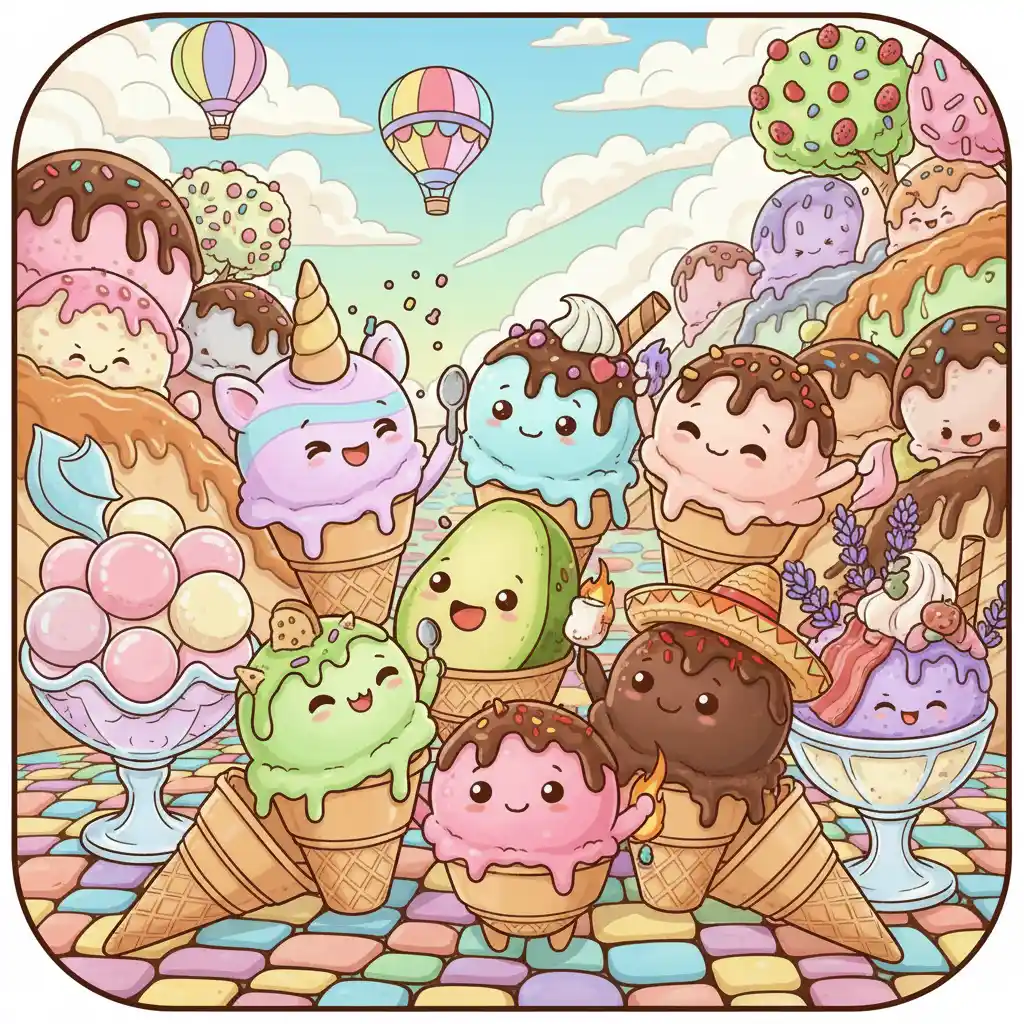 Día de los Sabores de Helado Creativos Día de los Sabores de Helado Creativos