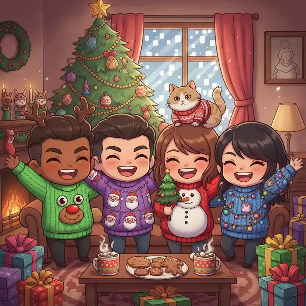 Día de los Suéteres Navideños Feos Día de los Suéteres Navideños Feos